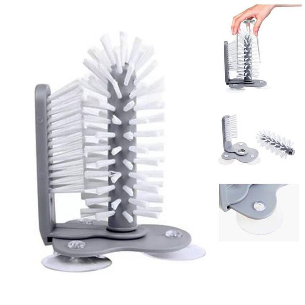 Cepillo para Lavar Vasos con Chupón Succión