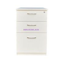 Gavetero de oficina moderno KILI color Blanco - TEMEL