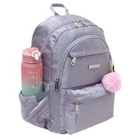Mochila Modelo Alondra Kengar - Plomo Plata