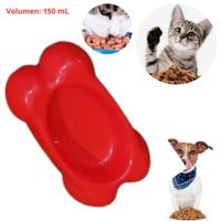 PLATO HUESO CHICO ROJO 150 ML