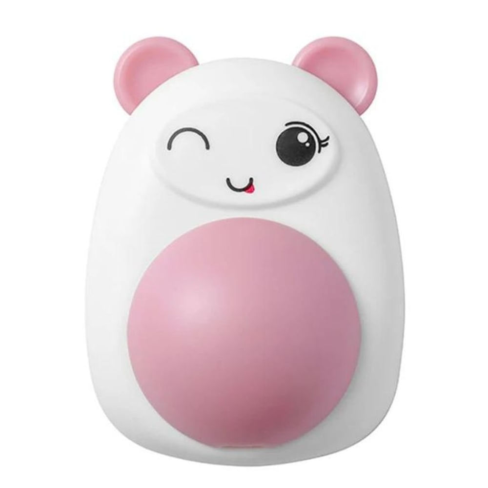 JUGUETE CATNIP BALL CON TAPA OSO ROSADO.