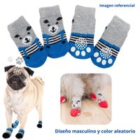 MEDIAS ANTIDESLIZANTES MASCOTA PERROS GATOS MACHO T-M