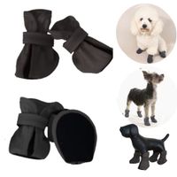 ZAPATOS IMPERMEABLES PARA PERROS Y MASCOTAS NEGRO-S
