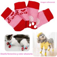MEDIAS ANTIDESLIZANTES MASCOTA PERROS GATOS HEMBRA T-L