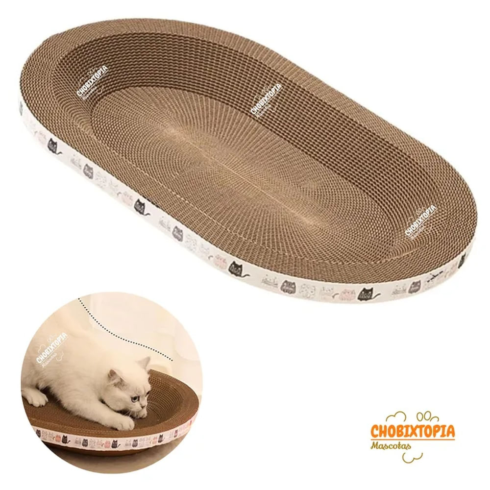 RASCADOR PARA GATOS FORMA OVAL 50 cm