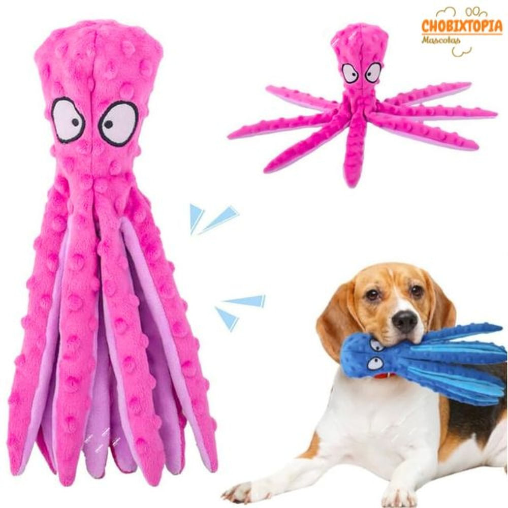 JUGUETE CHIRRIANTE PULPITO SIN RELLENO PARA PERROS ROSA