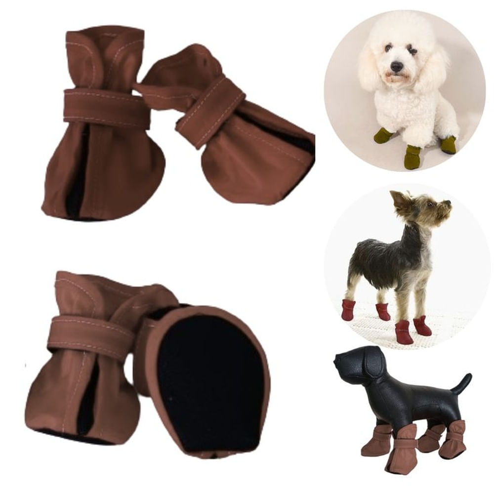 ZAPATOS IMPERMEABLES P-PERROS Y MASCOTAS MARRON-XXL