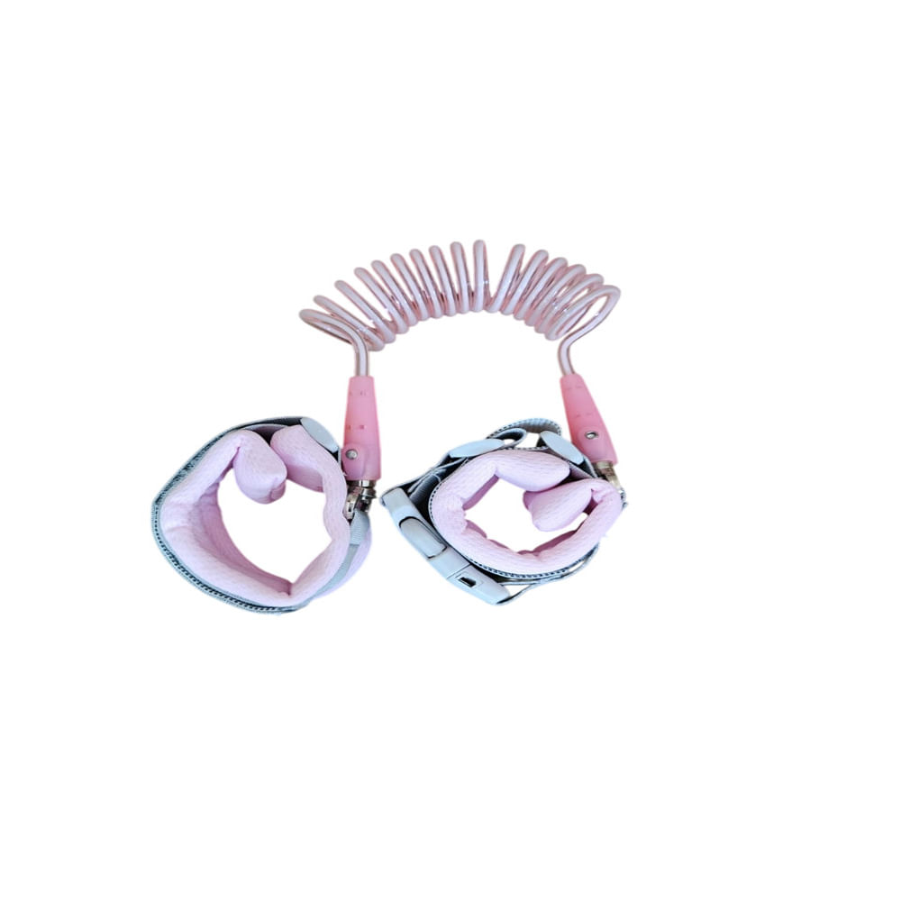 Cómodo Ajustable Anti-Perdida de la Correa con Bloqueo de Seguridad Rosado