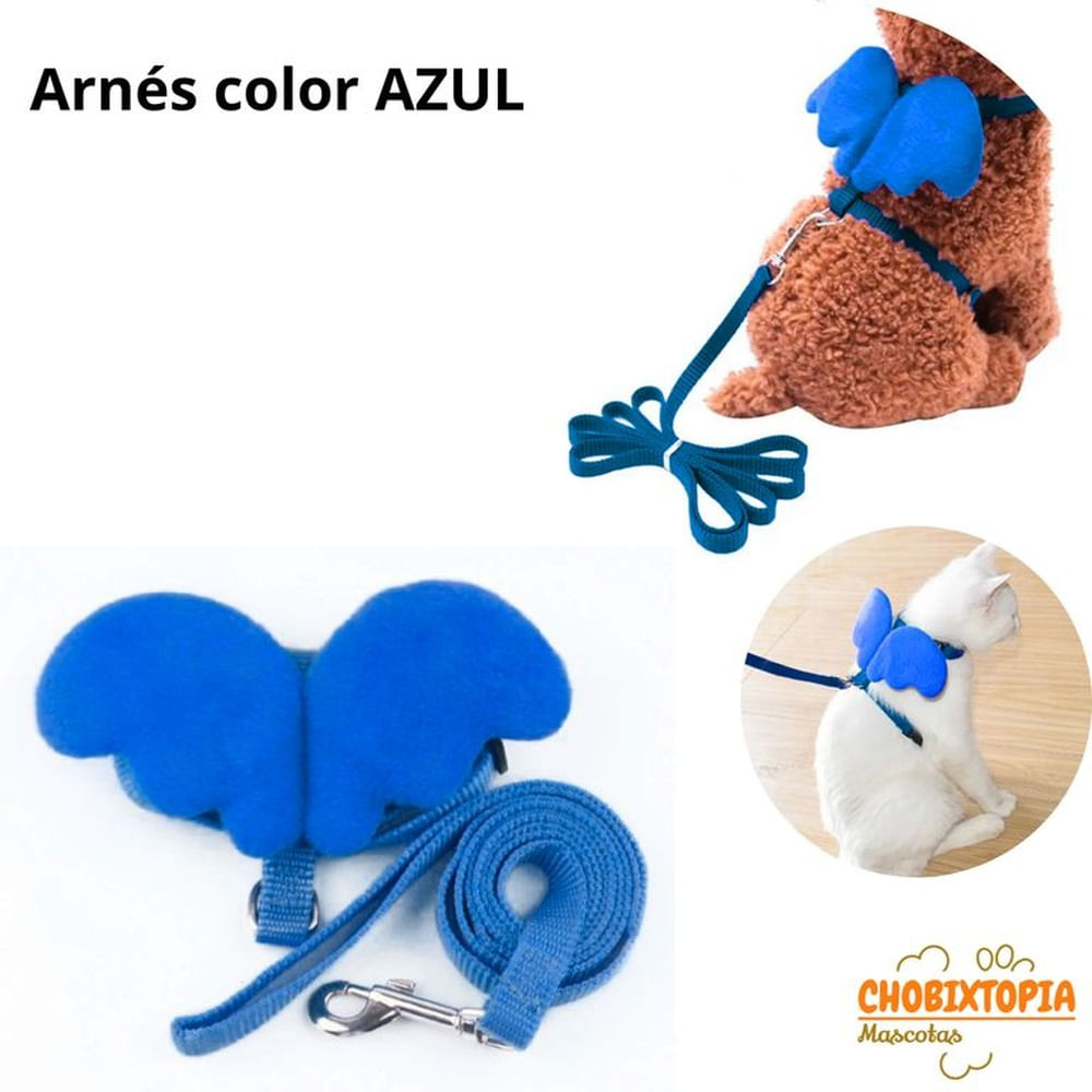 ARNES CON ALAS Y CORREA TALLA XS - AZULINO