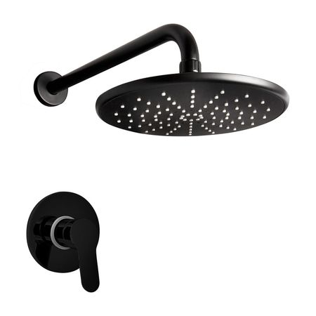 Mezcladora de Ducha Italgrif Tahiti con Salida Black de Acero Inoxidable