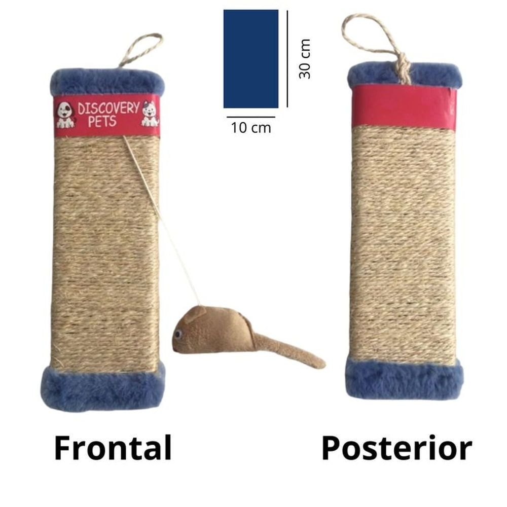 RASCADOR PARA GATO FORMA DE TABLA-AZUL NOCHE