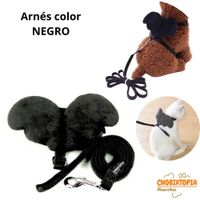 ARNES CON ALAS Y CORREA TALLA XS - NEGRO