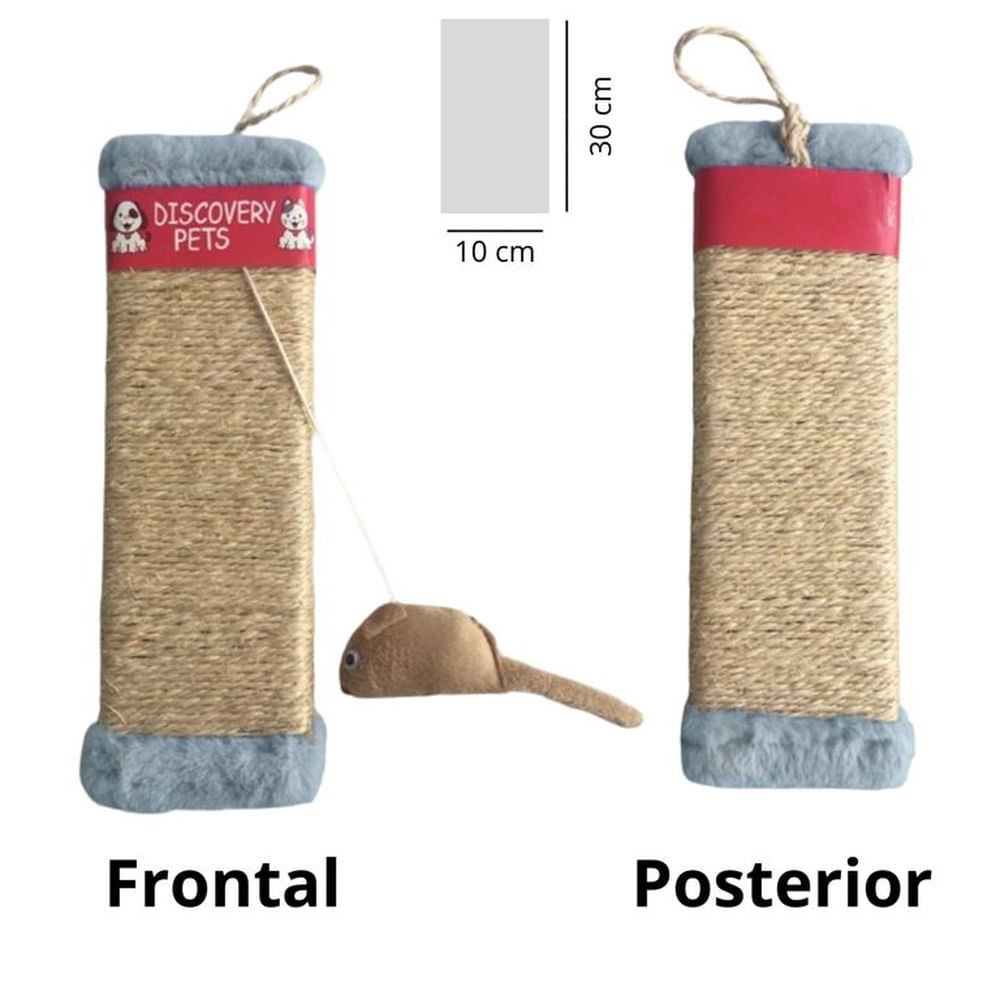 RASCADOR PARA GATO FORMA DE TABLA-PLATA