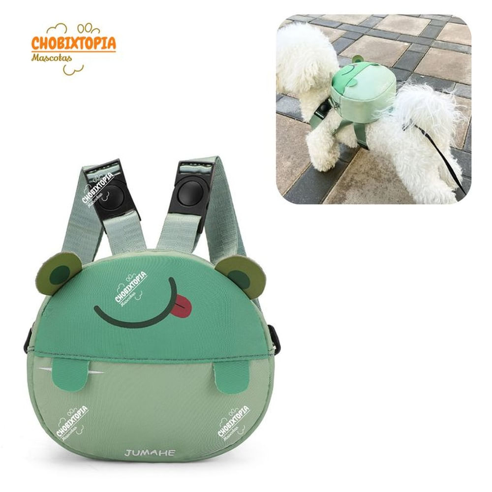 ARNES MOCHILA PARA MASCOTA RANITA VERDE