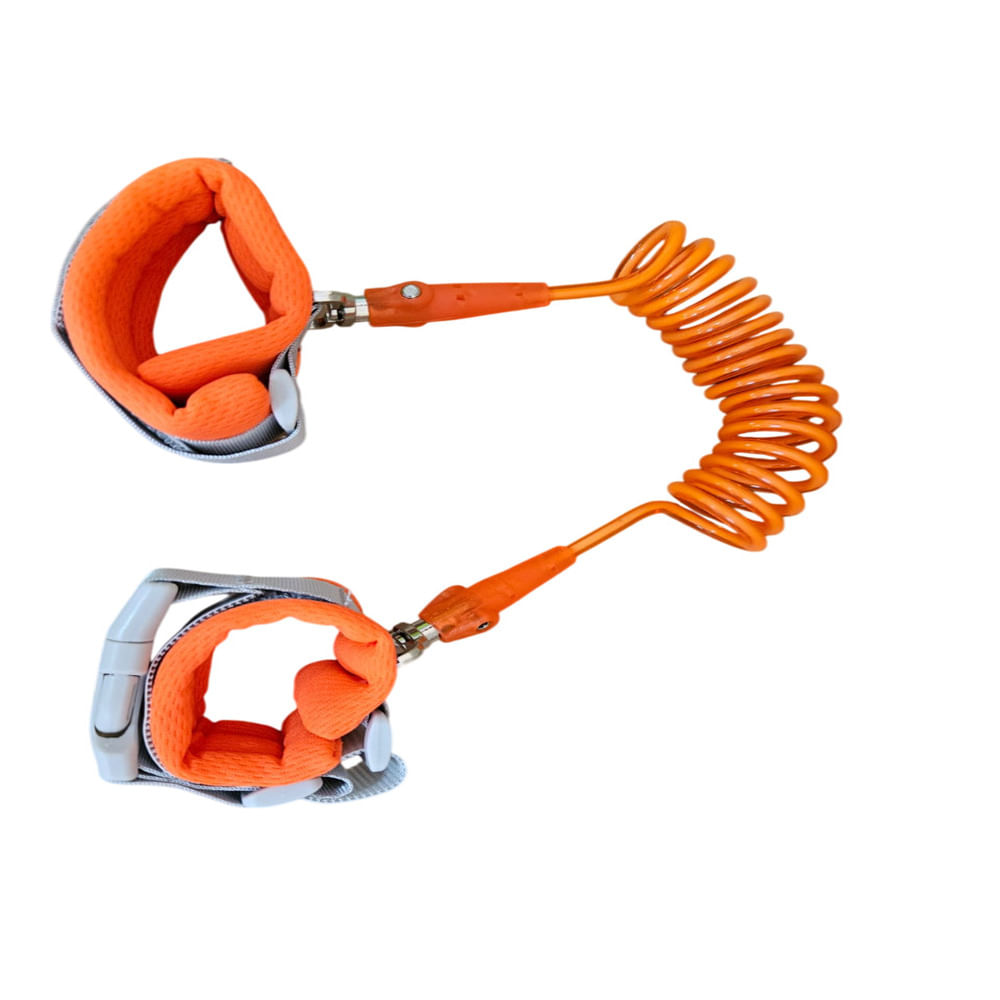 Cómodo Ajustable Anti-Perdida de la Correa con Bloqueo de Seguridad Naranja