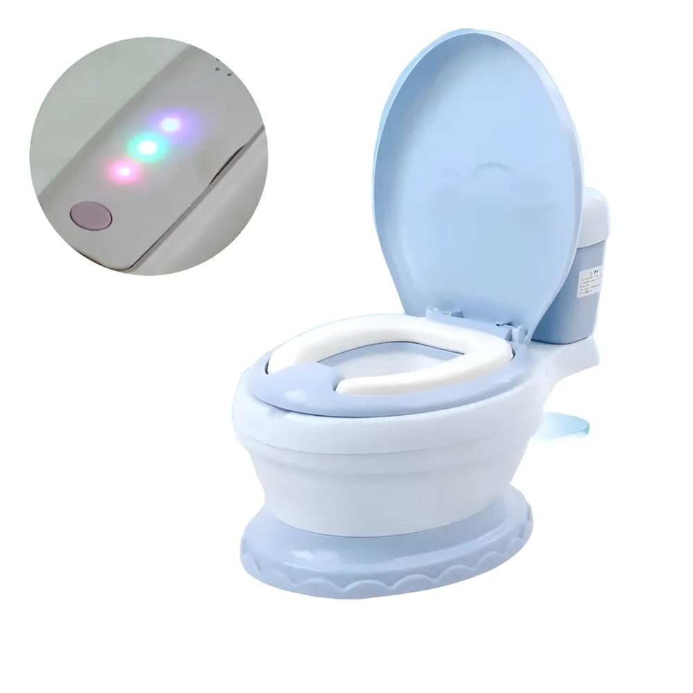 Bacín de Entrenamiento Modelo Inodoro  Musical Celeste