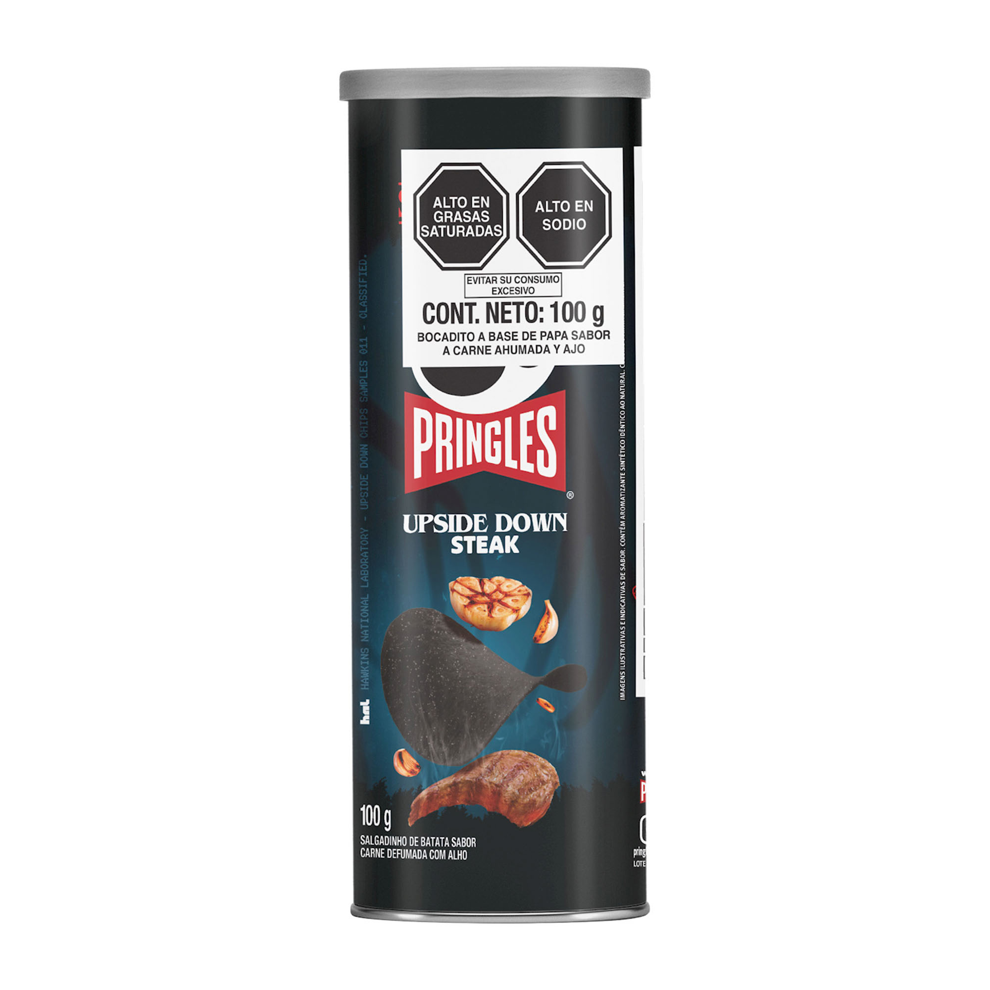 Papas PRINGLES Upside Down Steak Lata 100g