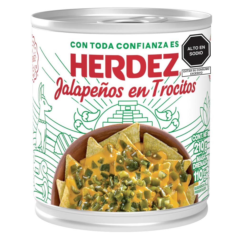 Jalapeño en Trocitos HERDEZ Lata 210g