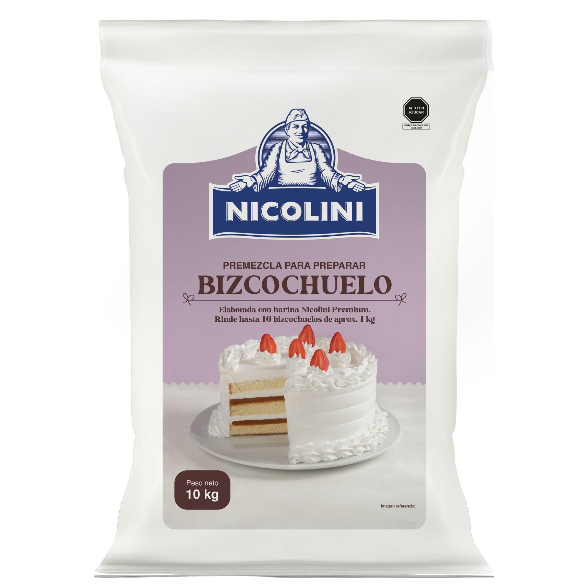 Premezcla Bizcochuelo NICOLINI Saco 10Kg