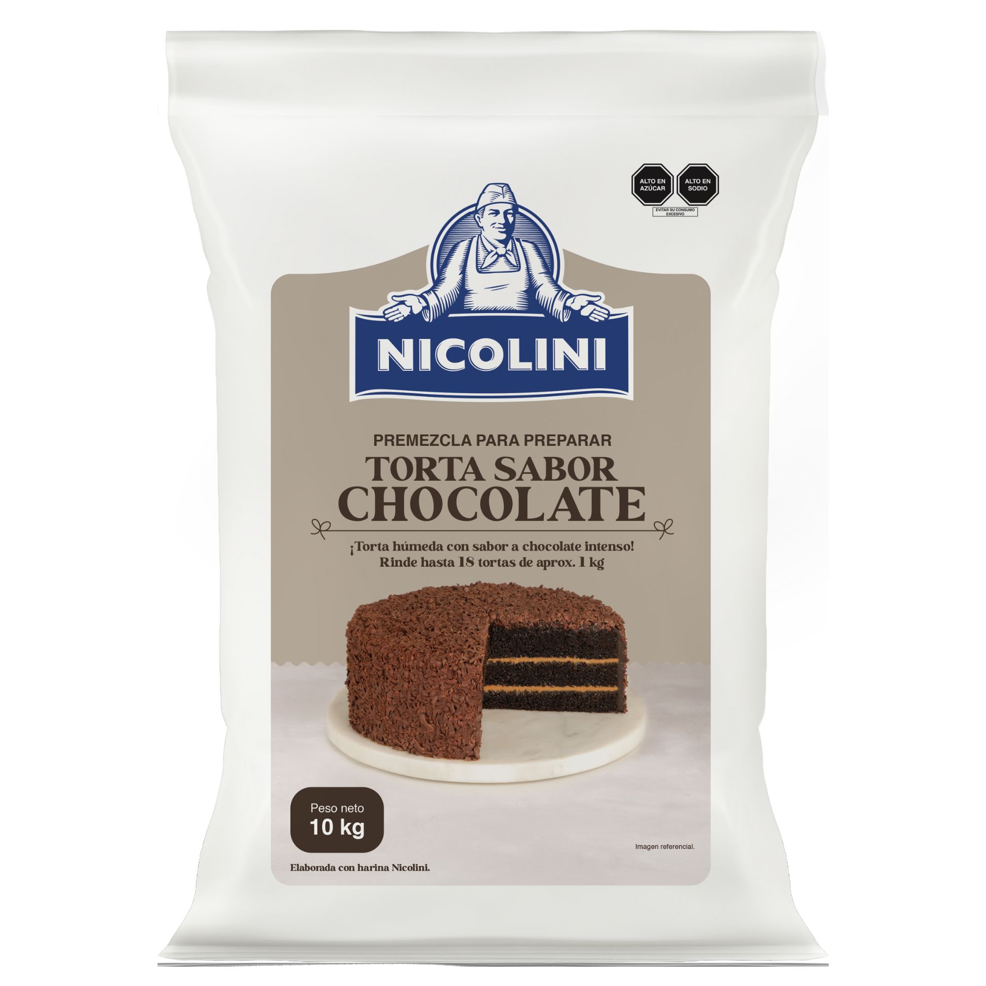 Premezcla Torta de Chocolate NICOLINI Saco 10Kg