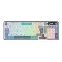 Teclado Royal Kludge S98 Wireless 98% Light Cloud Switch Chartreuse