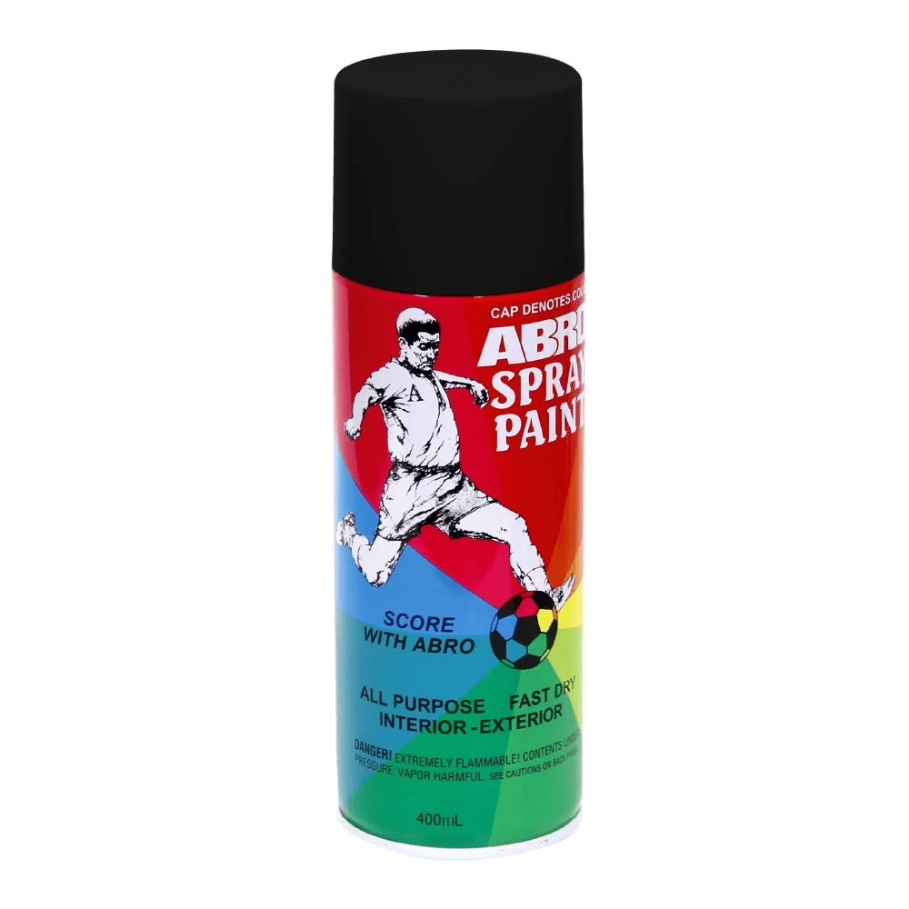 Pintura en spray negro mate 012