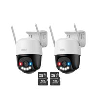 Kit de 2 Cámara seguridad Domo IMOU Cruiser SC 3K 5MP - Micro SD 128GB 360 Exterior