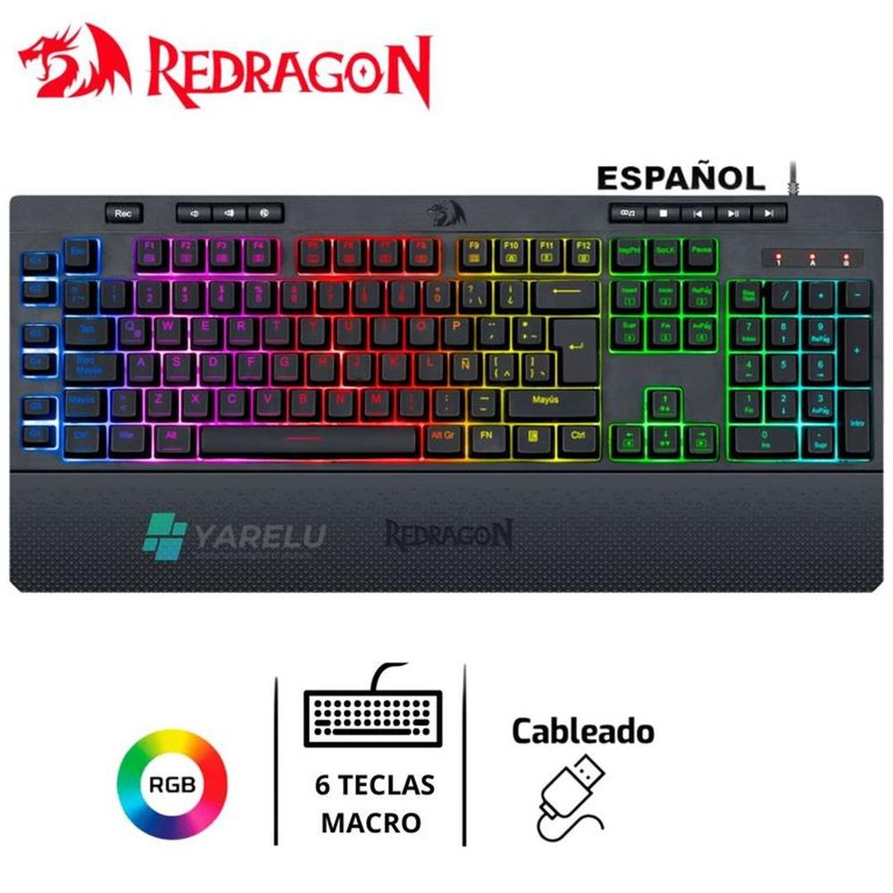 Teclado SHIVA Semi Mecánico Gamer Redragon K512RGB-SP
