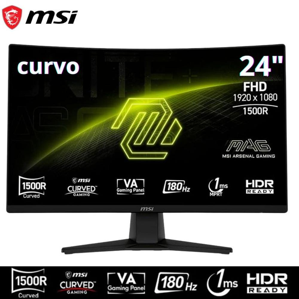 Monitor MSI MAG 242C Curvo 24”, FHD VA, HDMI / DP / Headphone-Out