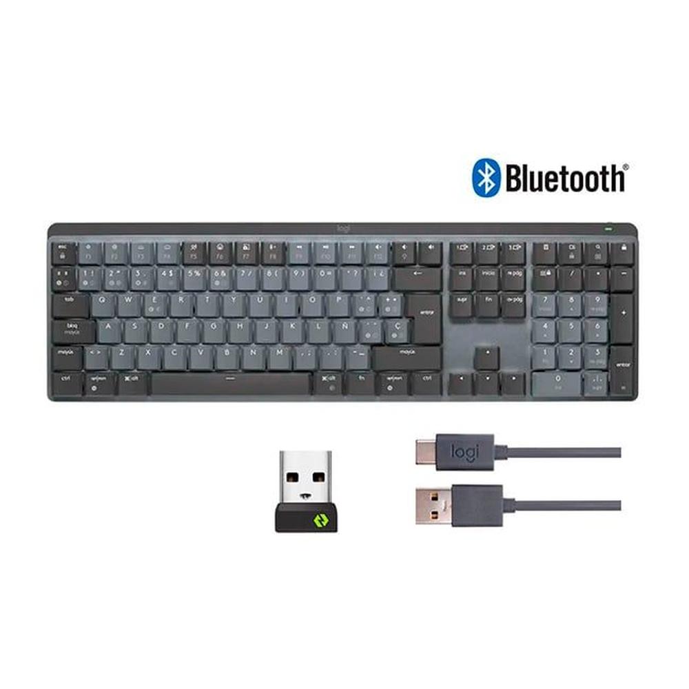 Teclado Logitech Mx mechanical Mecanico Grafito Retroiluminado