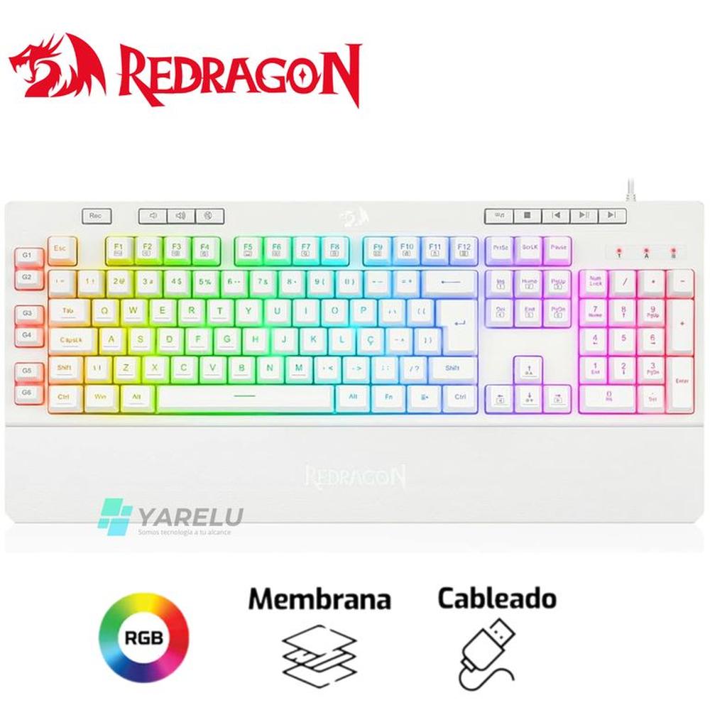 Teclado Redragon SHIVA Spanish K512W-RGB-SP WHITE