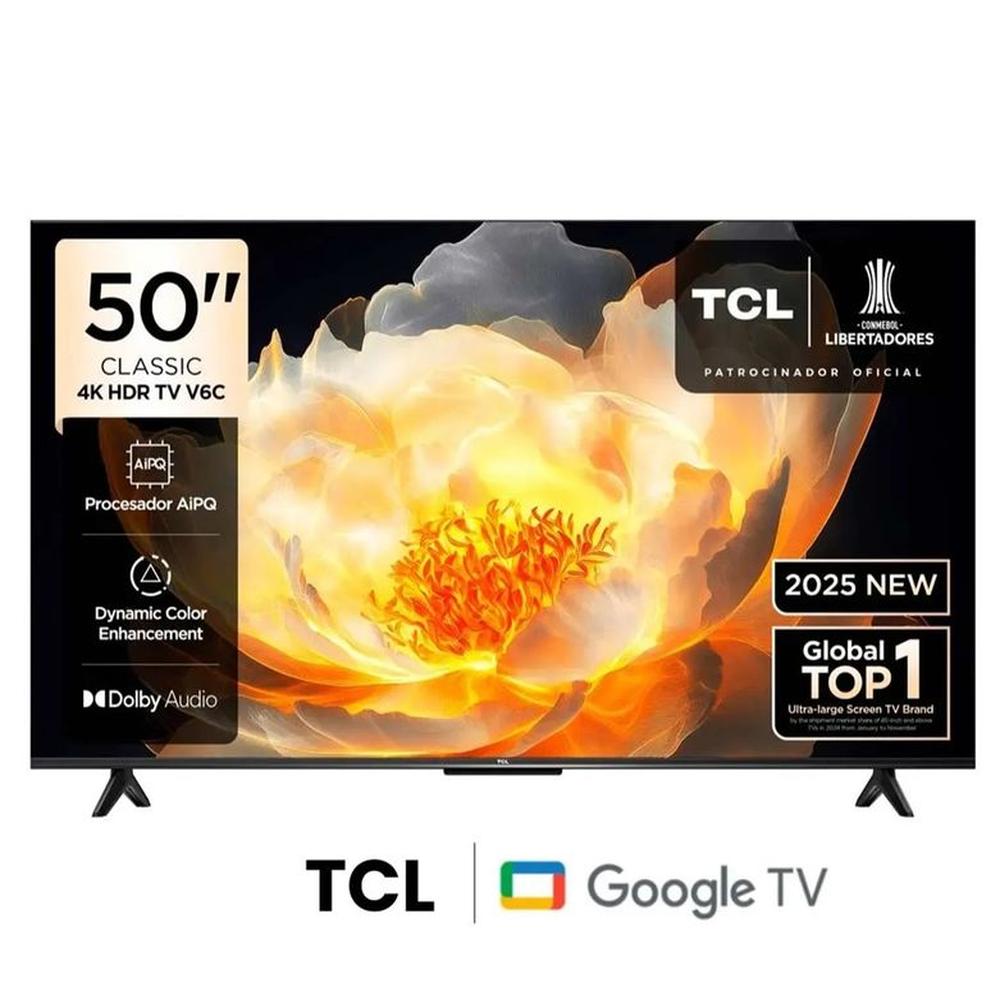 TELEVISOR TCL LED 50 UHD 4K SMART TV 50C6V