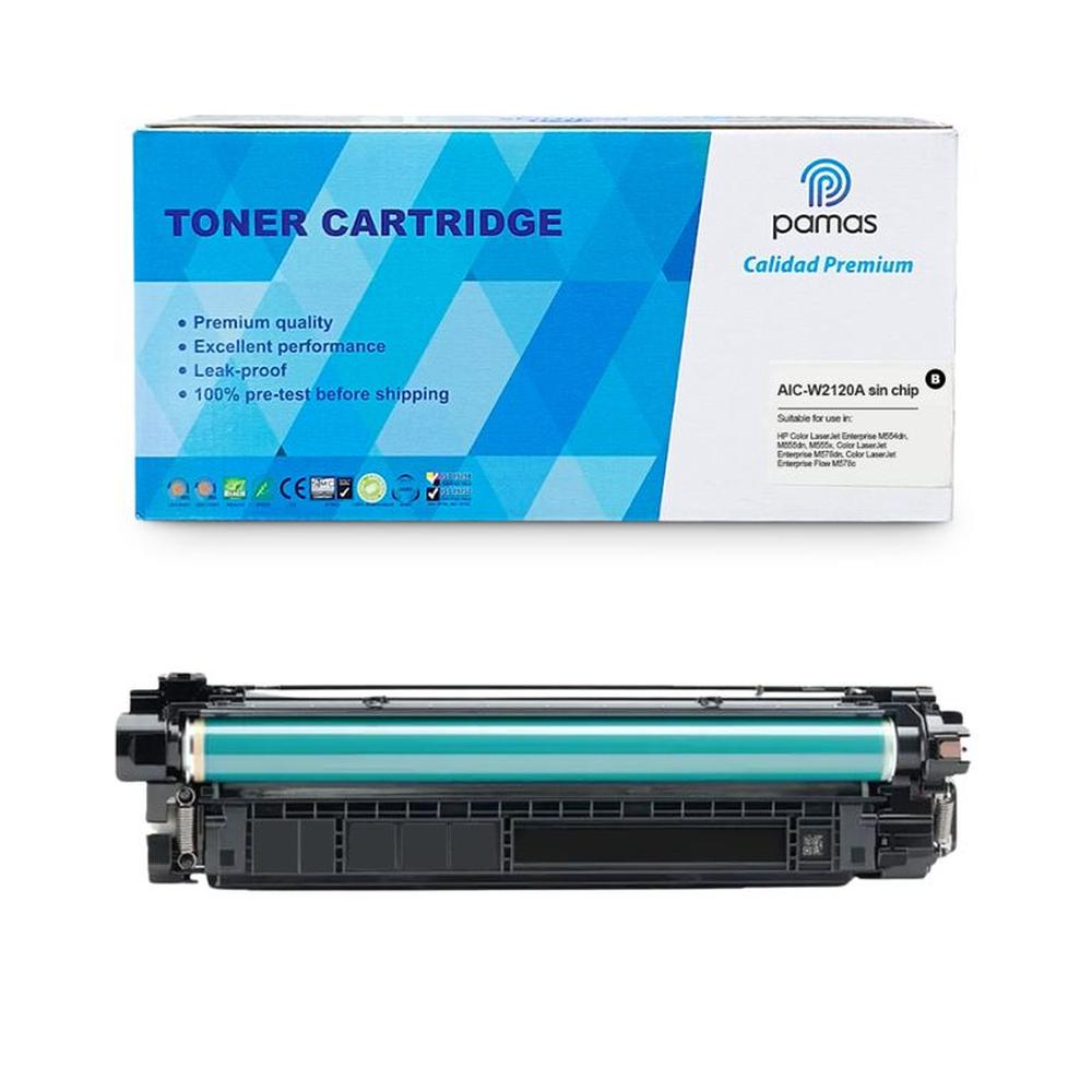 Toner PAMAS Compatible HP212A  W2120A Sin Chip  Negro