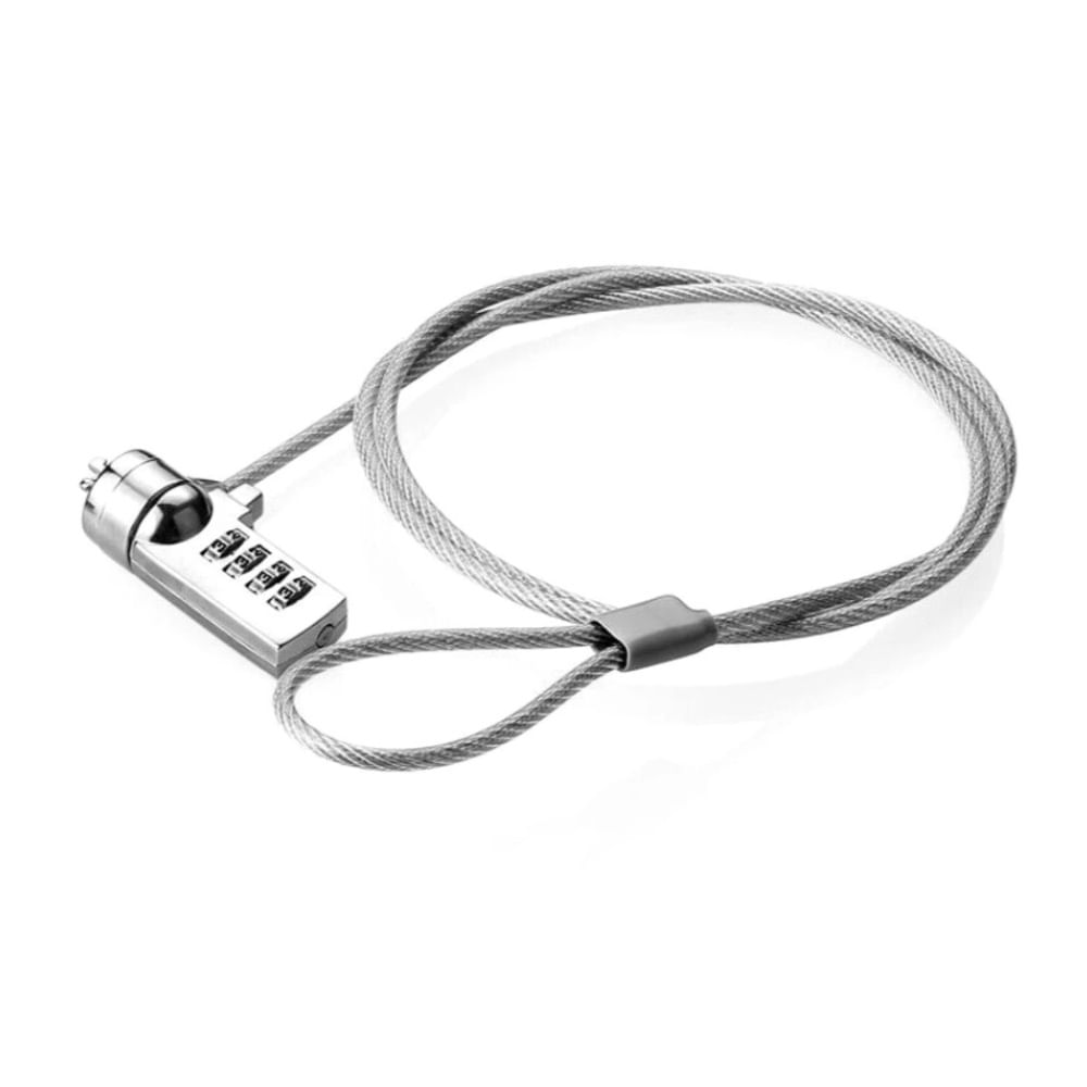 Cable Candado de Acero con Clave para Laptop Notebooks 180 cm