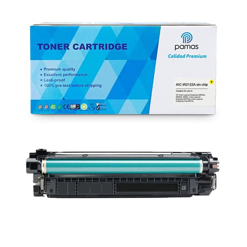 Toner PAMAS Compatible HP212A  W2120A Sin Chip  Amarillo