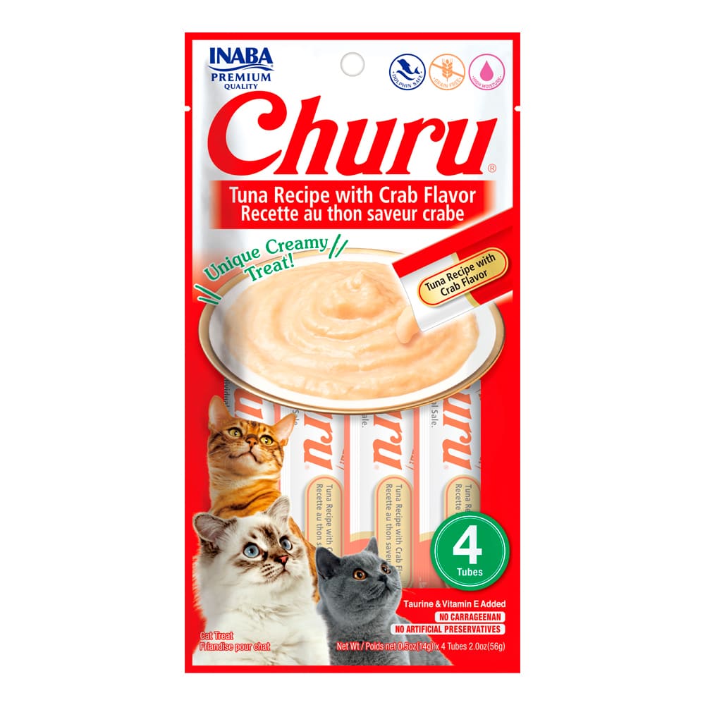 Snack para Gatos Churu Atún con Cangrejo