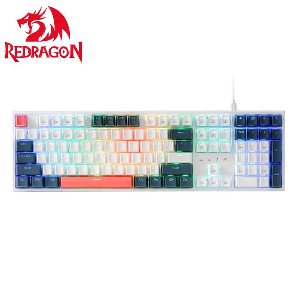 Teclado Redragon TRUNDLE K668WBO-RGB English
