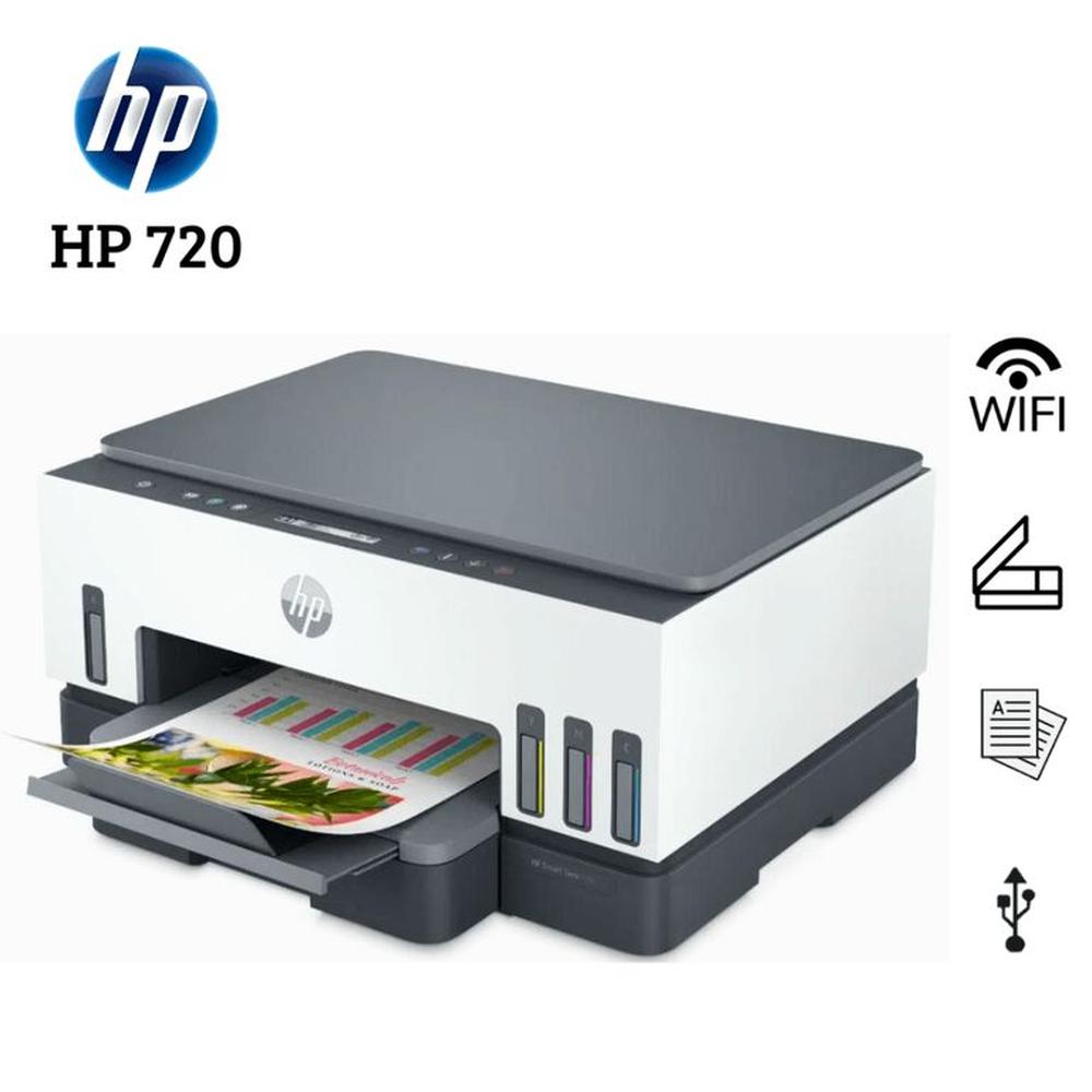 Impresora HP 720 Smart Tank Multifuncional Duplex WIFI