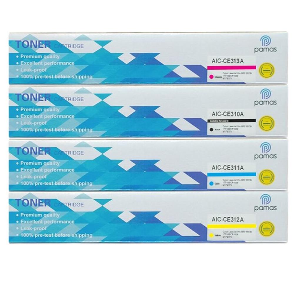 kit Toner PAMAS Compatible HP126A130A  Black-cyan-magenta-yellow