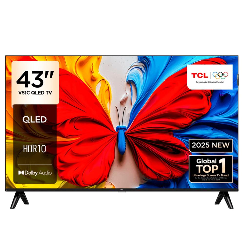 Televisor TCL QLED 43 FHD Google Tv 43V51C