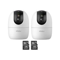 Kit 2 Cámara seguridad IMOU Ranger 2 Pro 3K 5MP + Micro SD 128GB con botón de llamada