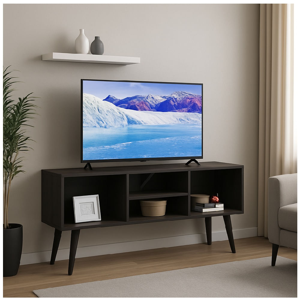 Aparador Abierto Mesa de TV Moderno Galiaga Color Fume TU MESITA