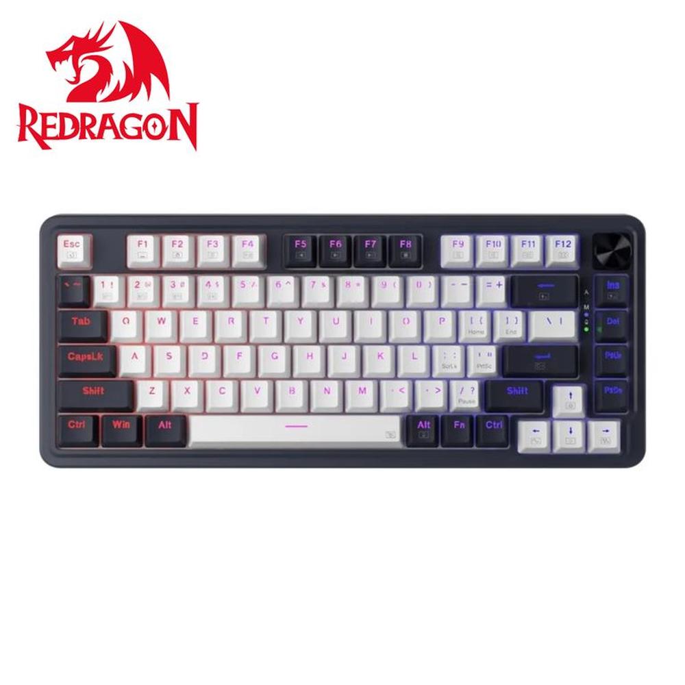Teclado Redragon UCALPRO-RGB Wireless English K673WB WHITEBLACK