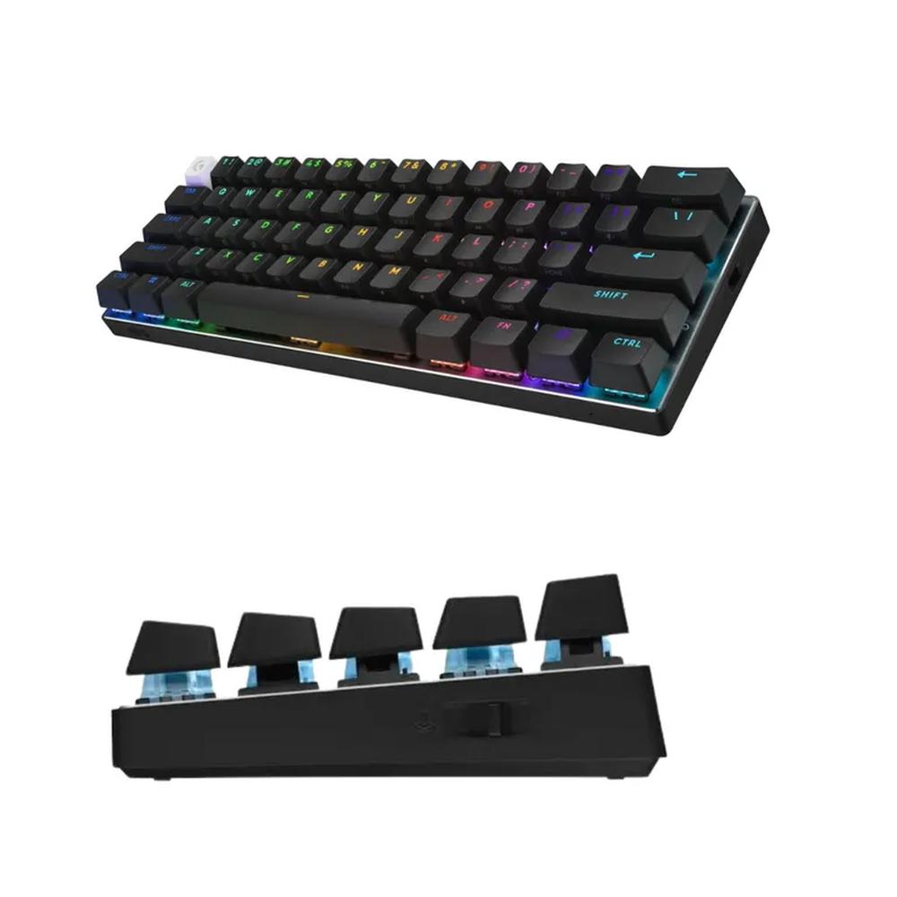 TECLADO LOGITECH PRO X 60 LIGHTSPEED BT/ÓPTICO/65 HRS/RGB BLACK