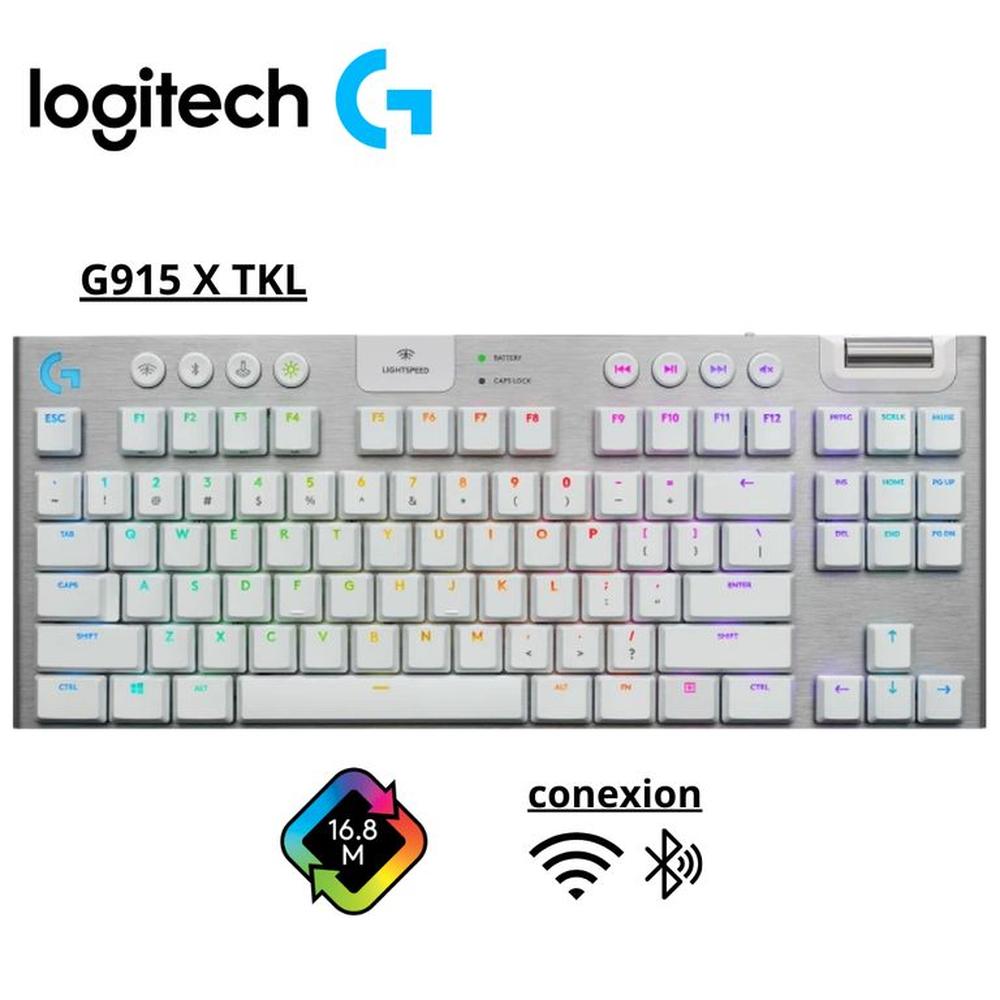 TECLADO G915 X TKL LIGHTSPEED BT LIGHTSYNC RGB KEYCONTROL --blanco
