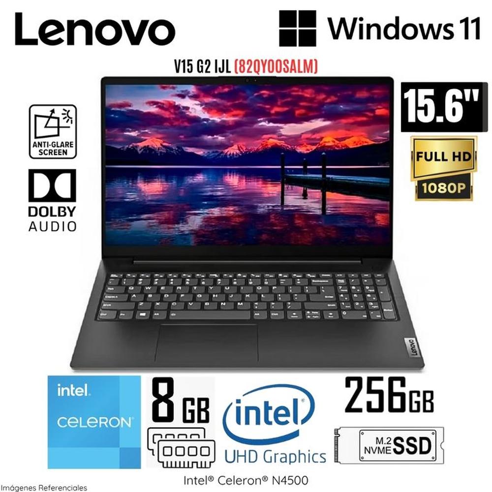 Laptop Lenovo V15 G2 IJL Intel Celeron N4500 8GB RAM 256GB SSD 15.6  FHD - 82QY00SALM
