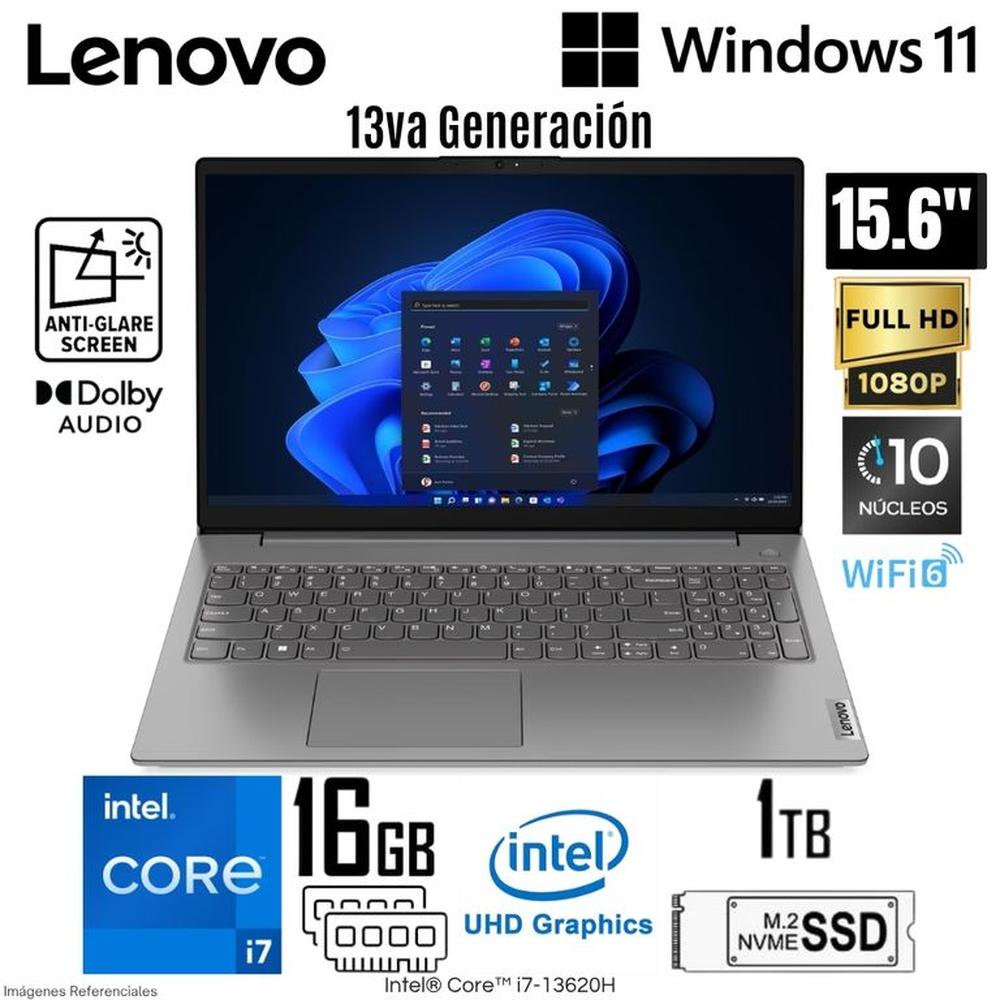 Laptop Lenovo V15 G4 IRU Intel Core i7-13620H 16GB RAM 1TB SSD 15.6 FHD Iron Grey