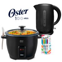 Kit Hervidor Eléctrico Oster BVSTKT3101 mas Arrocera CKSTRCB10DFBLK