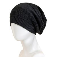 Beanie Gorro Elías Suelto y Holgado - Negro