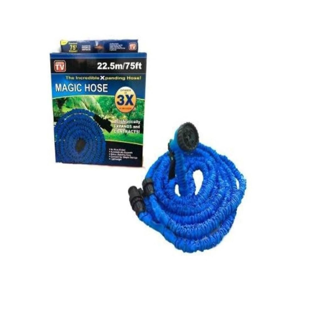 Manguera Mágica Expandible 22.5 Metros Magic Azul